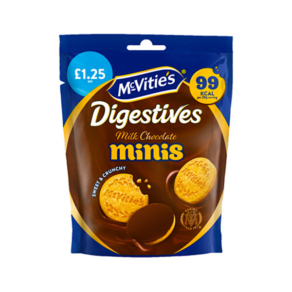 McVitie's Milk Chocolate Digestive Minis Biscuits 80g PMP £1.25