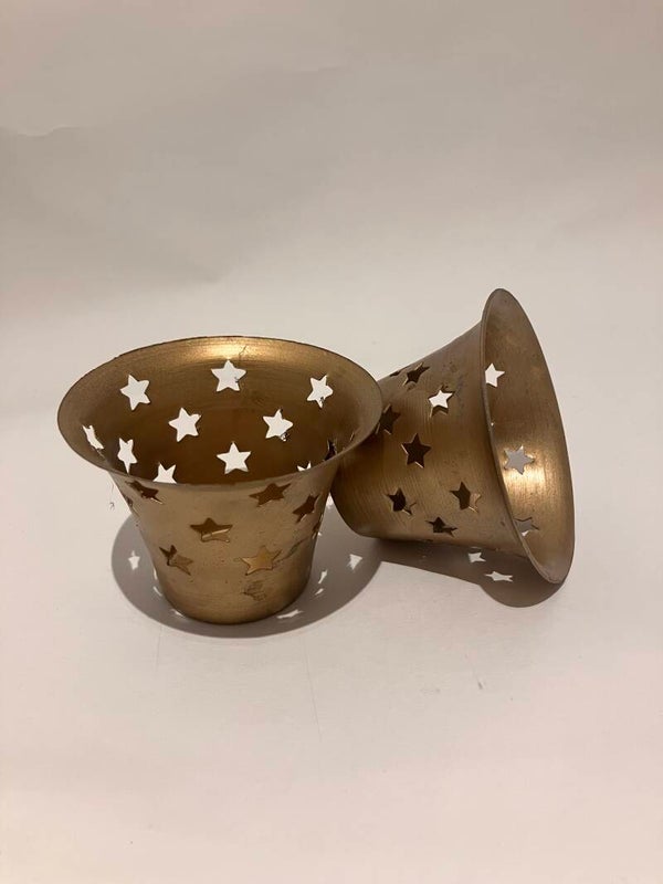Bronse candle holder set