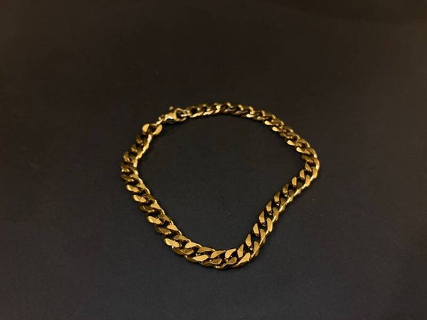 Golden cuban bracelets - 2 sizes
