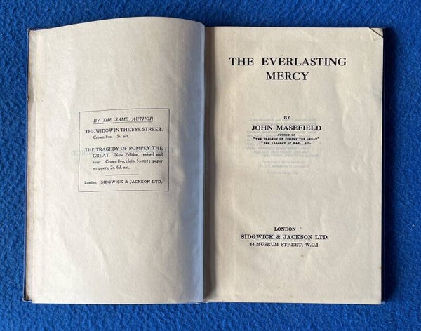 The Everlasting Mercy - John Masefield  (1913)