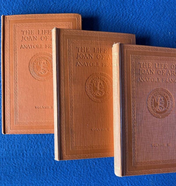 The Life Of Joan Of Arc - Anatole France - 3 volumes (1925)