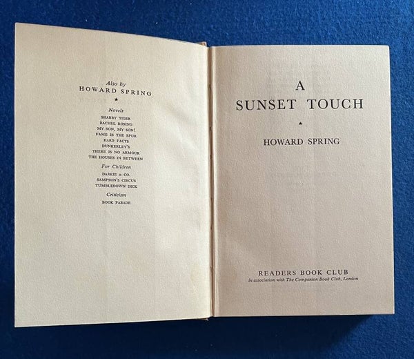 A Sunset Touch - Howard Spring