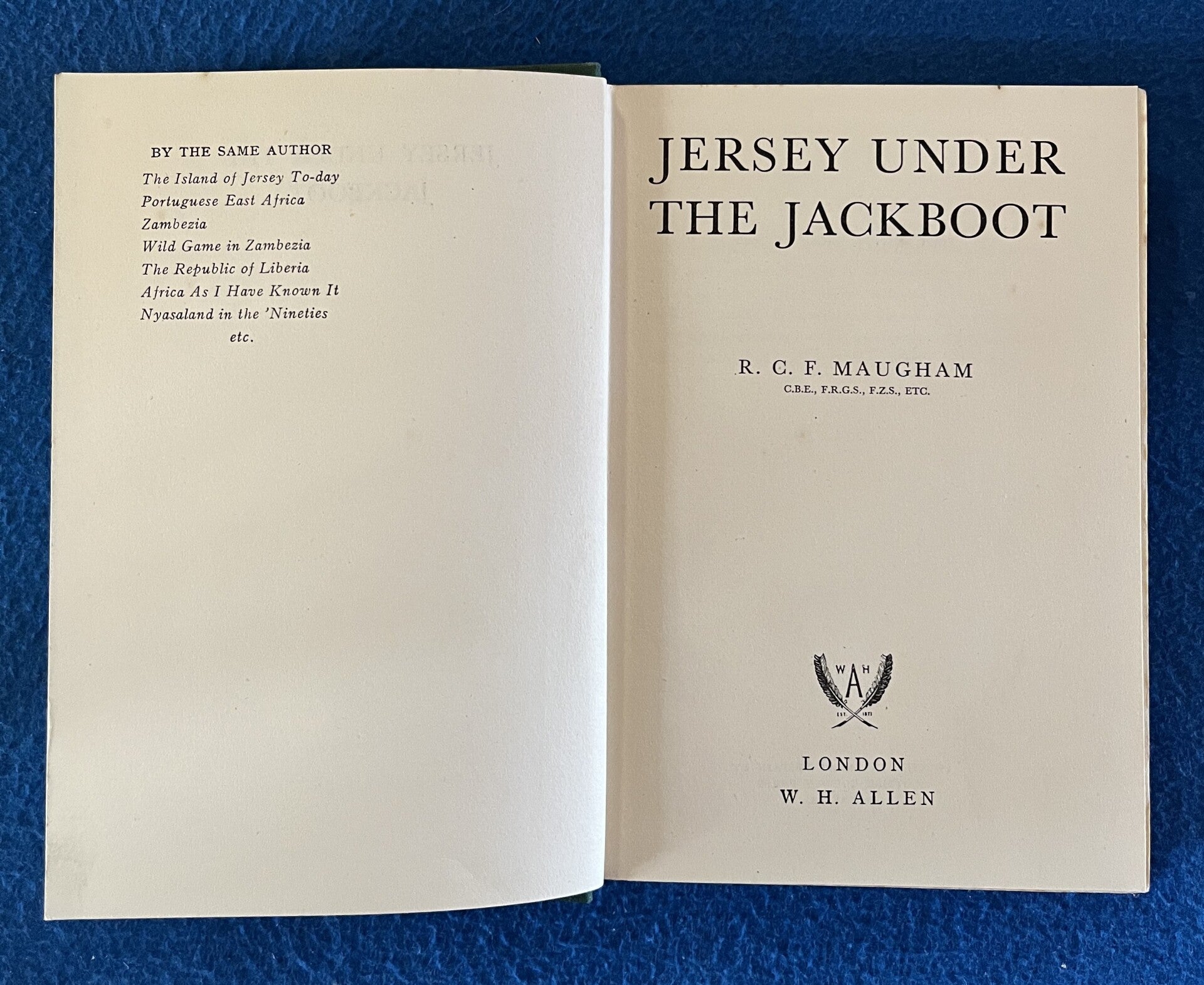 Jersey Under The Jackboot - RCF Maugham