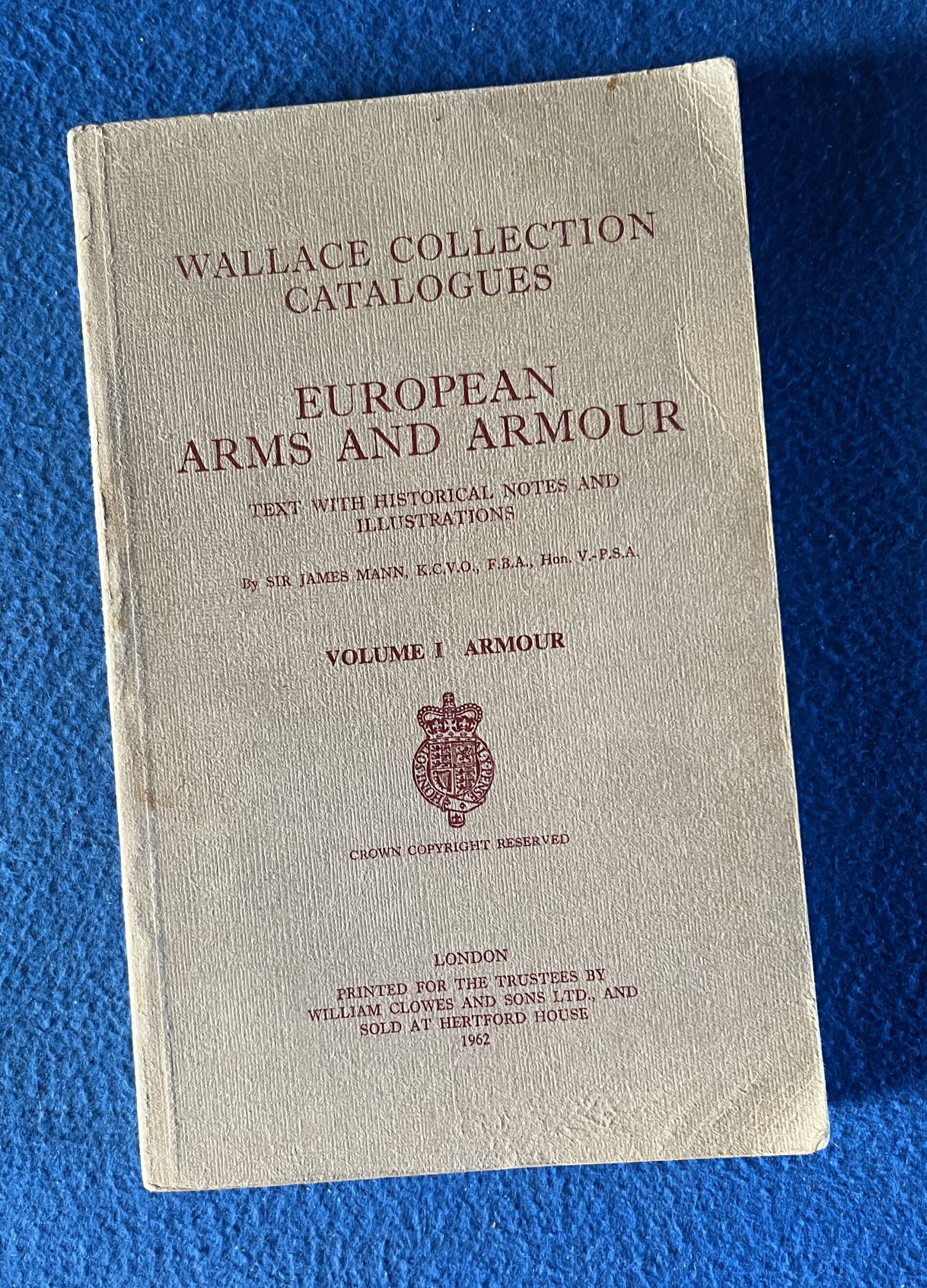 Wallace Collection Catalogues - European Arms And Armour - Volume I - Armour