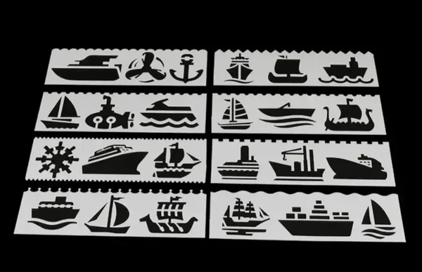 Sjablonen | Vaartuigen | 8 Stuks