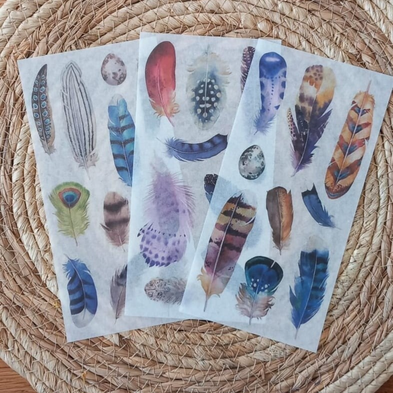 3 vellen washistickers | Veren