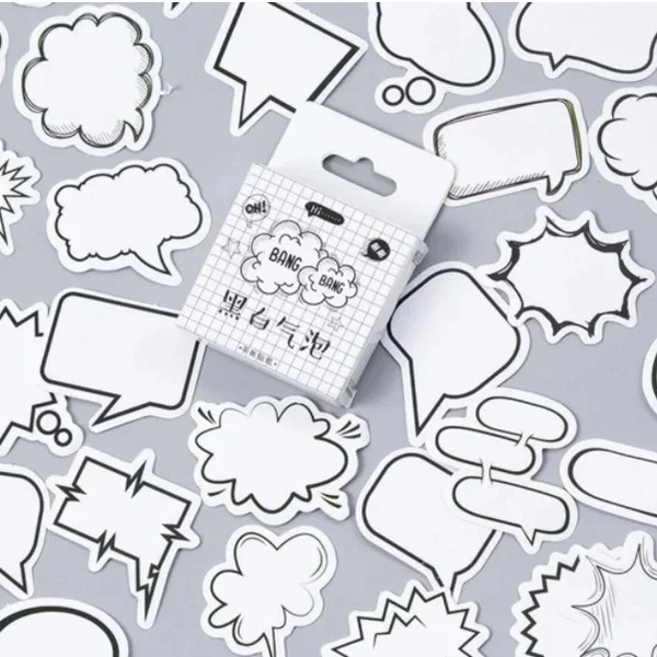 Stickerdoosje | Tekstwolkjes | Cartoon