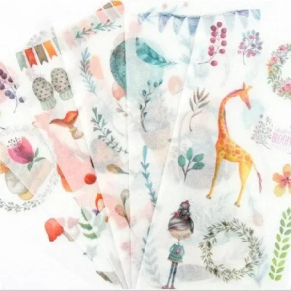 6 vellen washistickers | Lieve Stickers | Pasteltinten