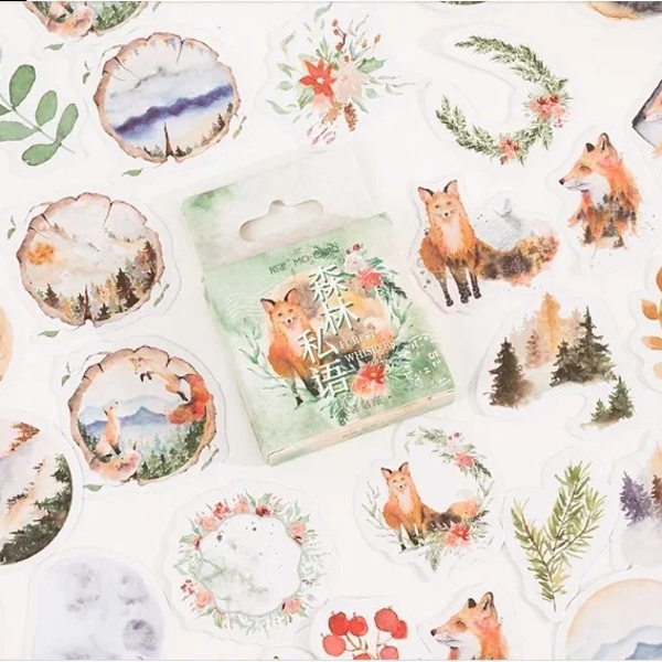 Stickerdoosje | Herfststickers |  Thema vos