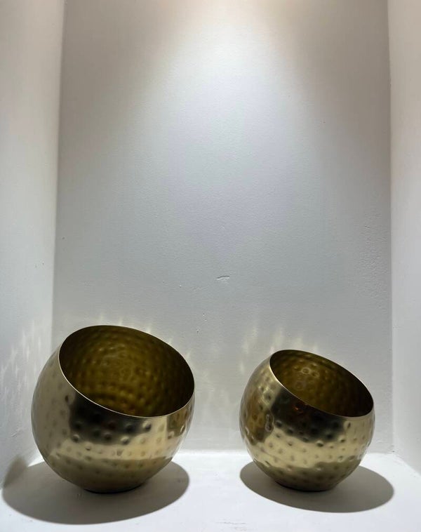 Gouden Waxinelicht houder maat S