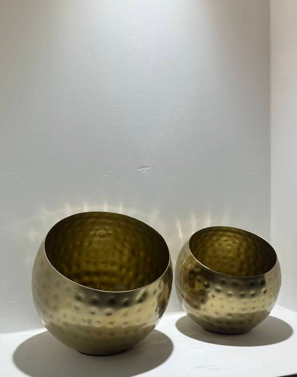 Gouden Waxinelicht houder maat L