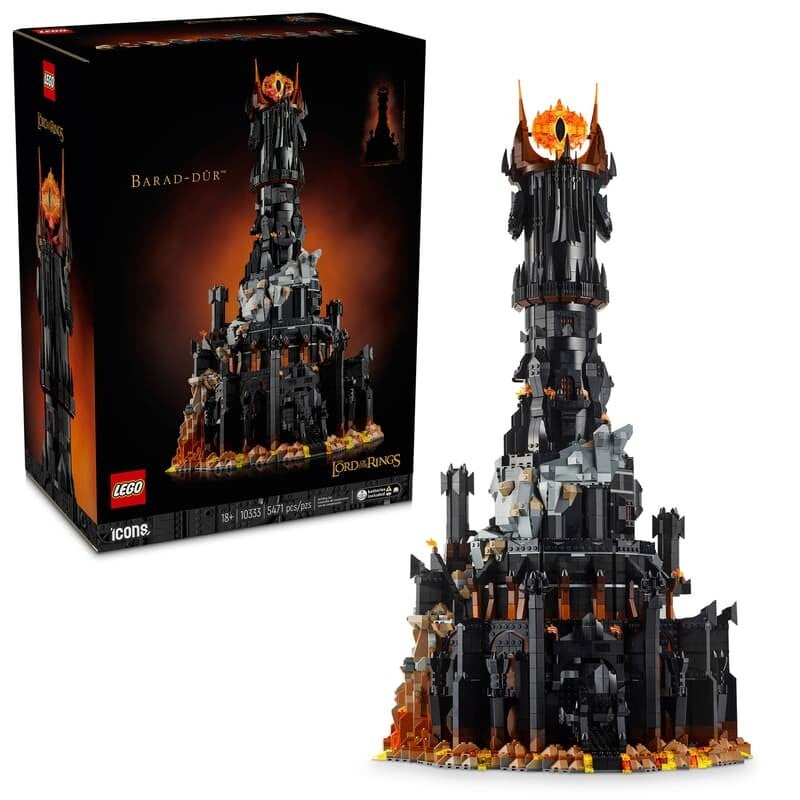 lego le seigneur des anneaux barad-dûr 10333