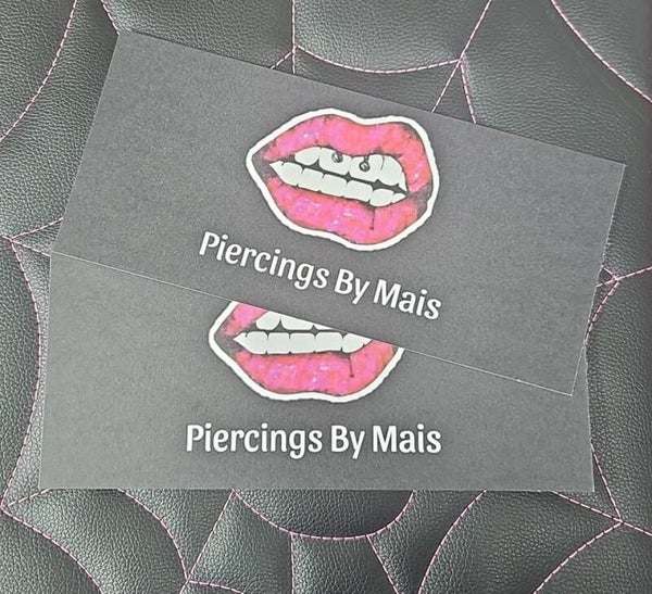 Piercing gift vouchers