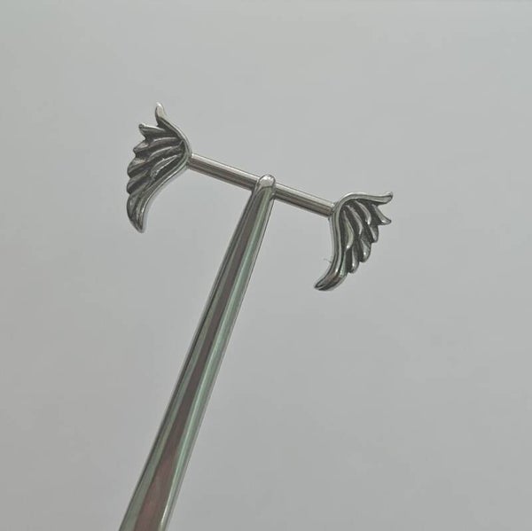 Angel wing nipple bars