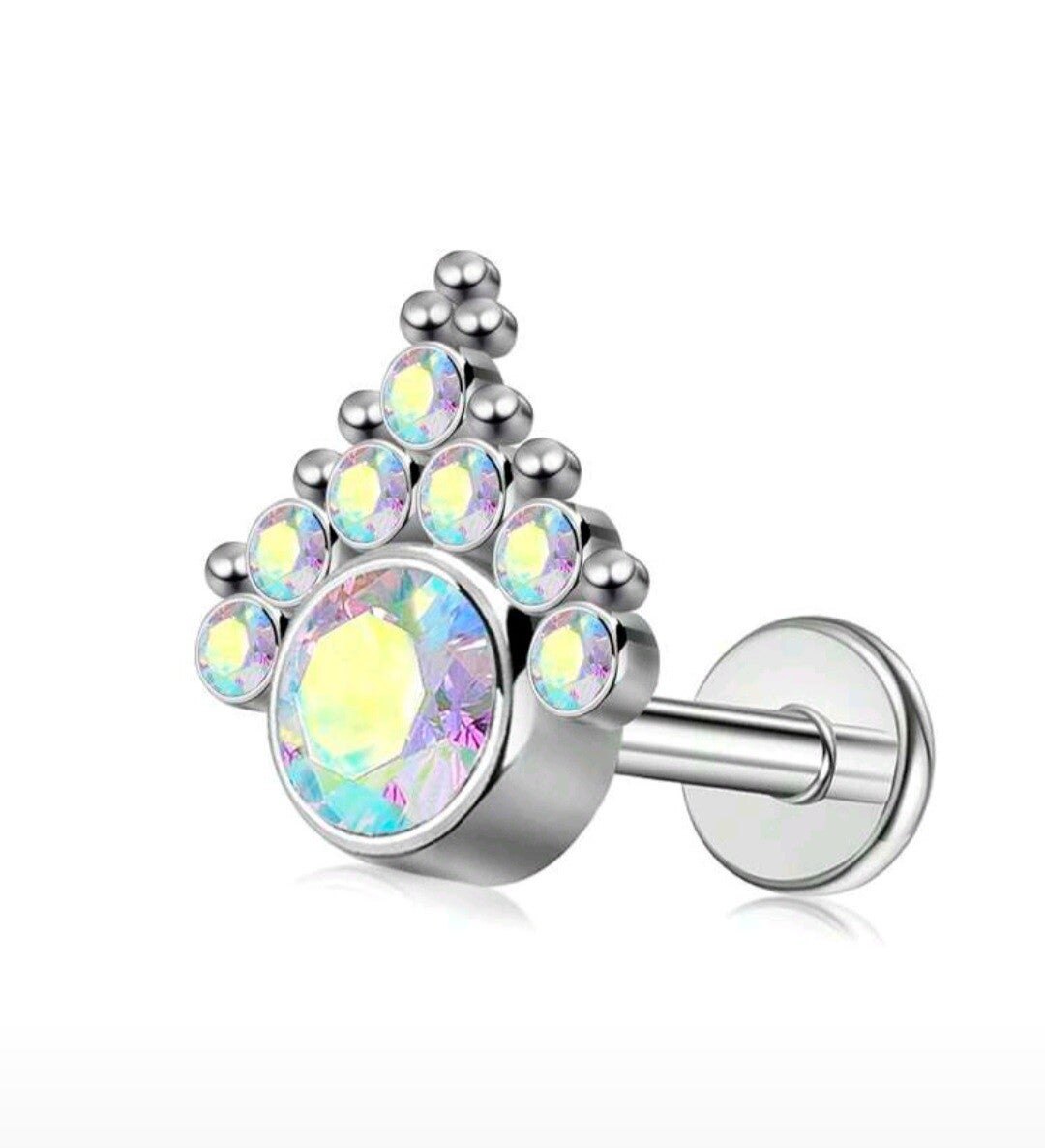 AB Crystal Labret Bar