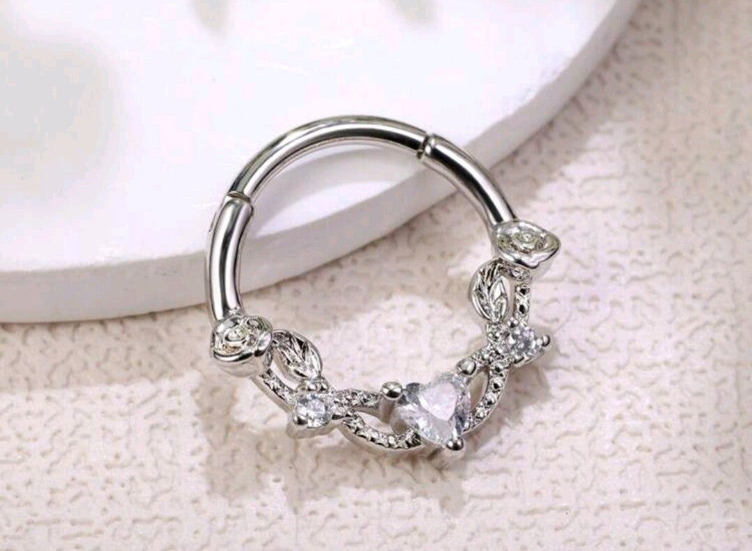 10mm rose detail ring