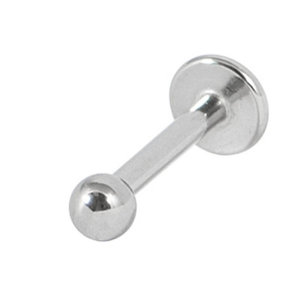 Silver labret bars
