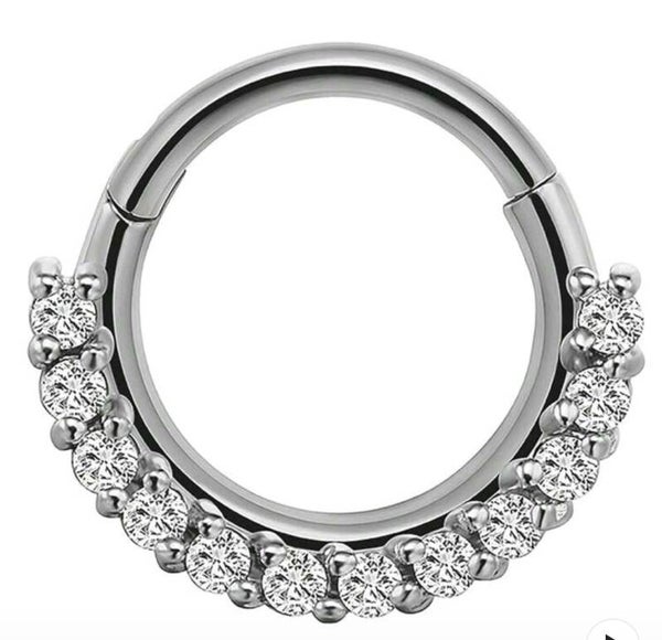 Diamond clicker rings
