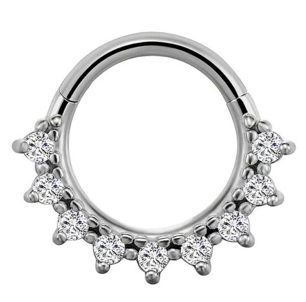 Diamond hinged ring