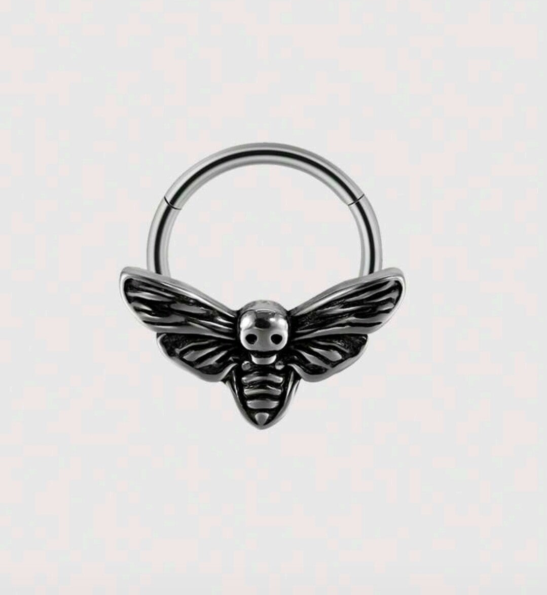 Death moth clicker ring