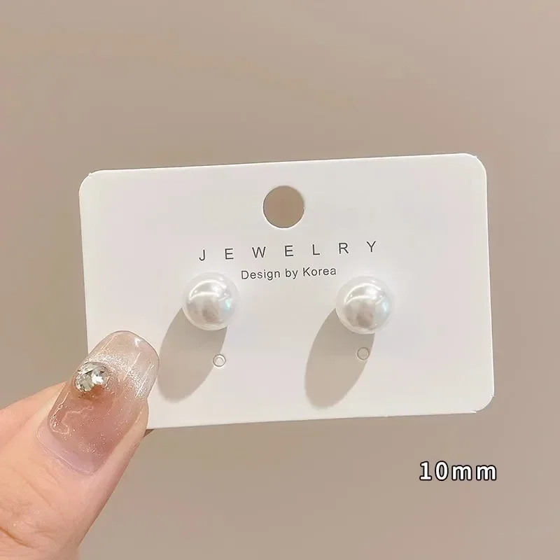 10mm-Perle Stud Boucles D'oreilles