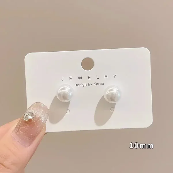 10mm-Perle Stud Boucles D'oreilles
