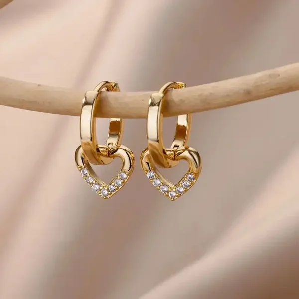 Boucle d'oreilles coeur