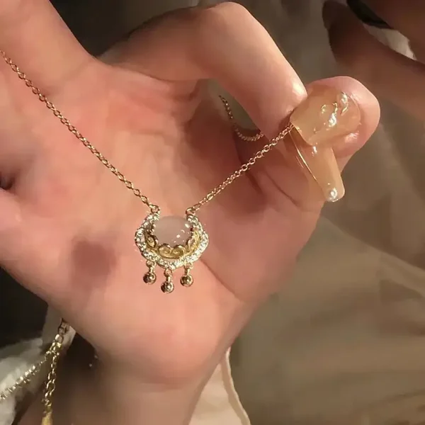 Collier de serrure de longévité d'or