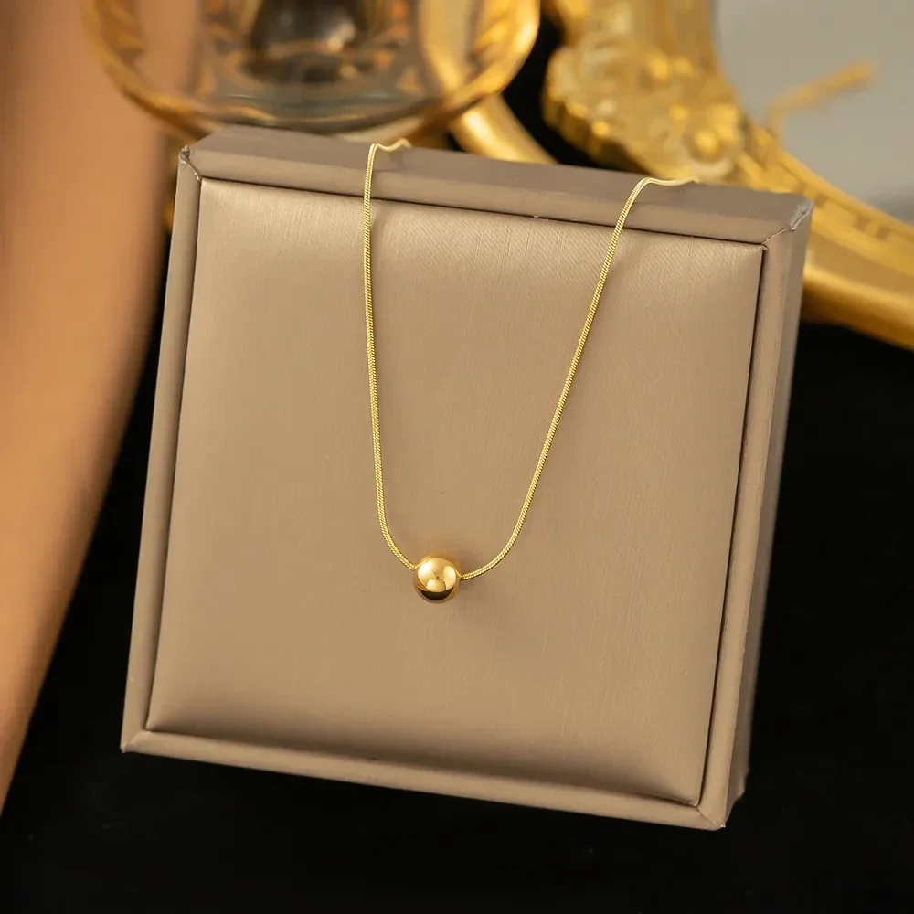 Colliers perles rondes Or