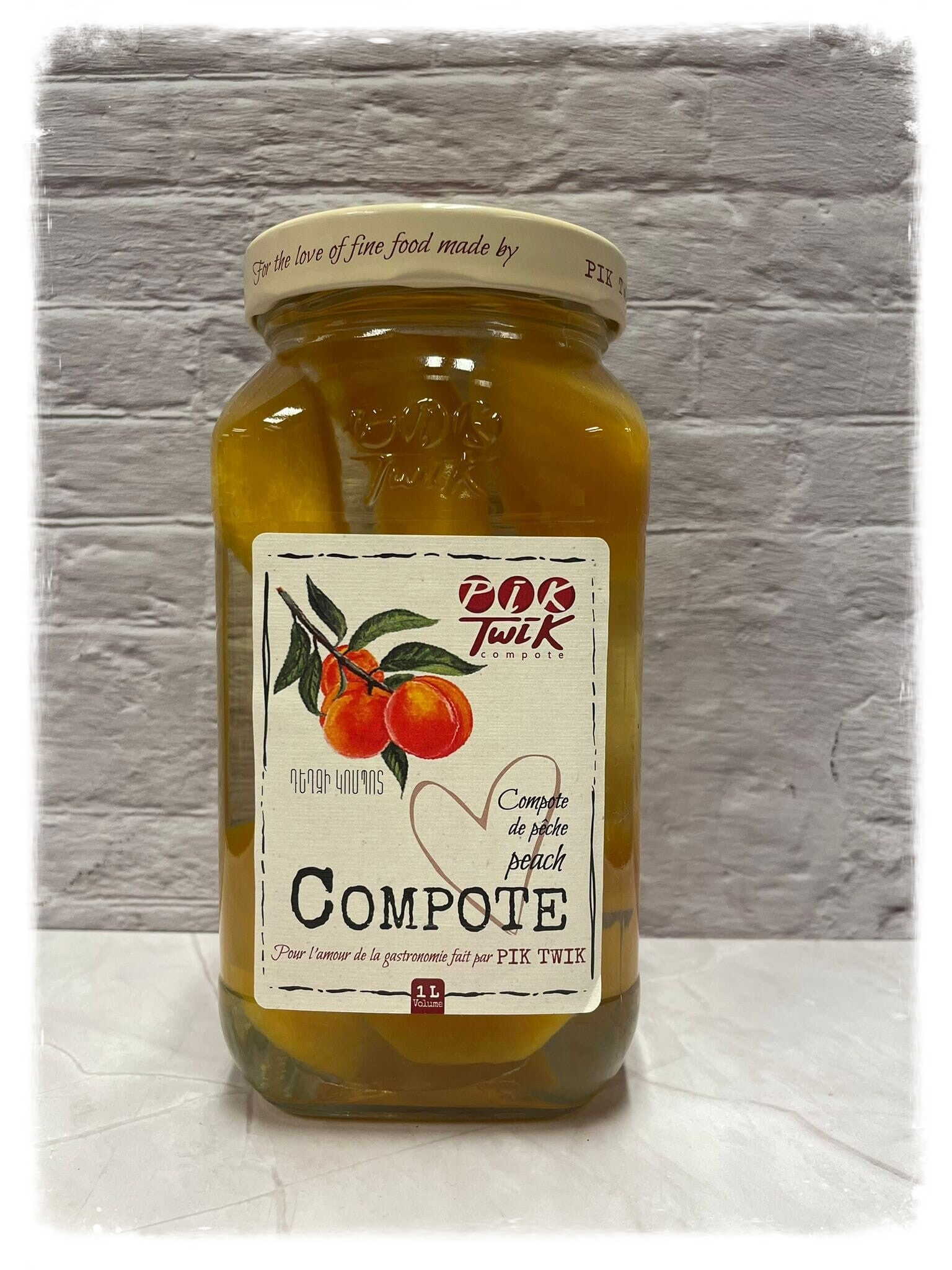 Perzikcompote Դեղձի կոմպոտ Компот из персика