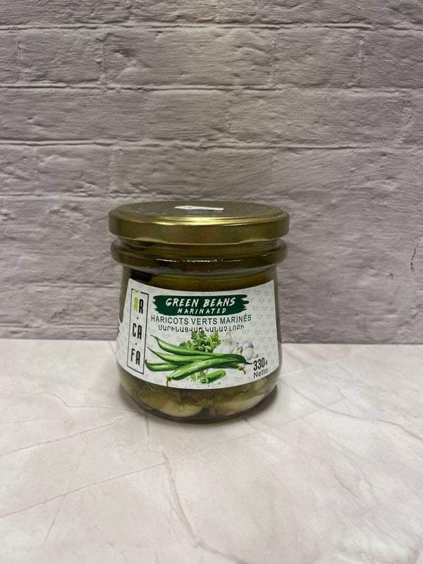 Ingelgede groene bonen Մարինացված կանաչ լոբի Маринованный зеленая фасоль 300gr