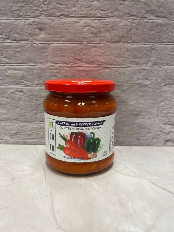Wortel en peperkaviaar Գազարի և պղպեղի խավիար Морковно-перечная икра  440gr