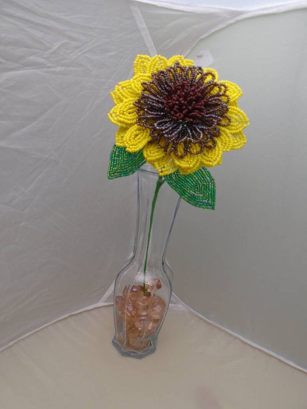 Beaded Sunflower