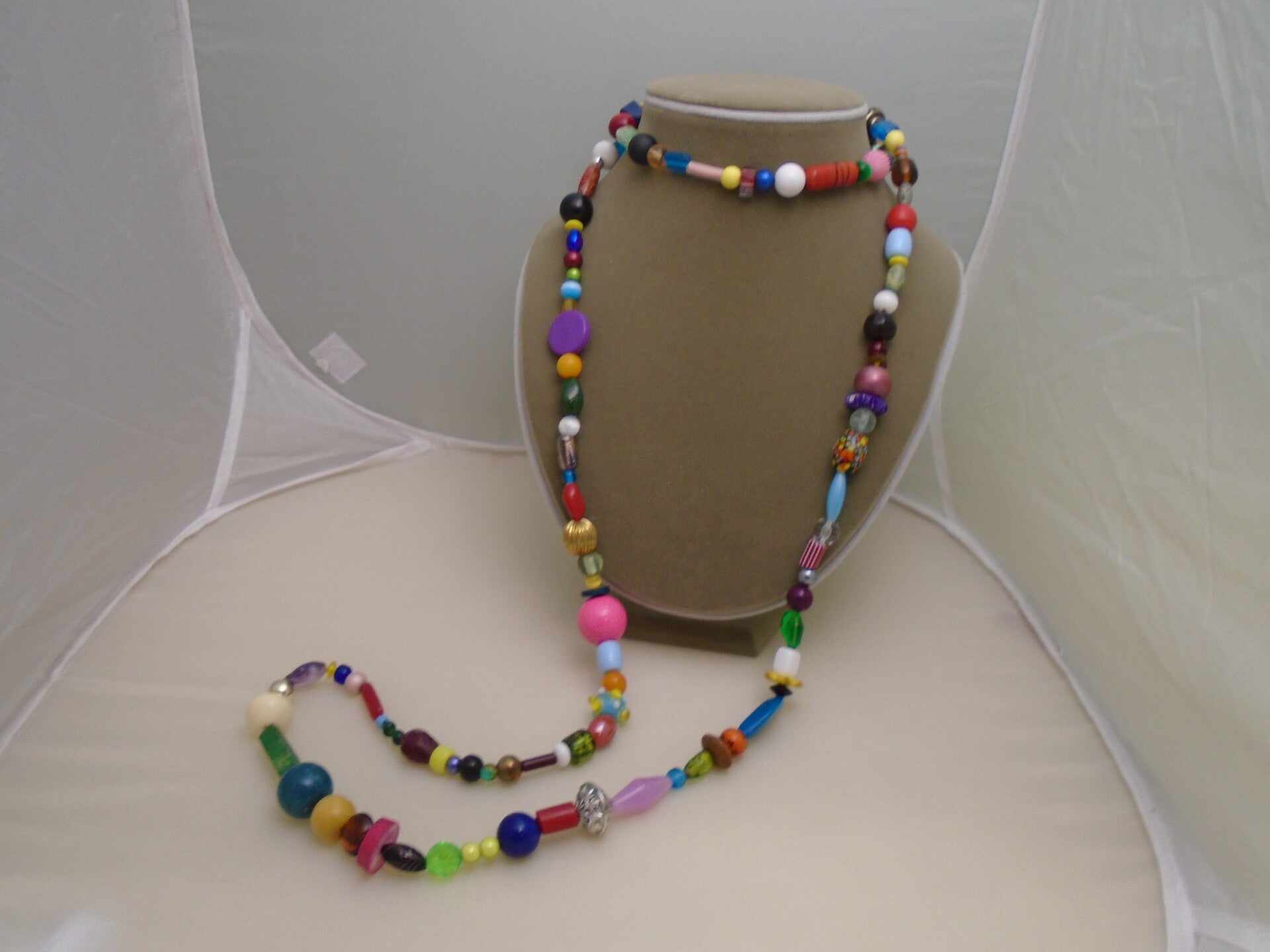 Xtra long funky necklace
