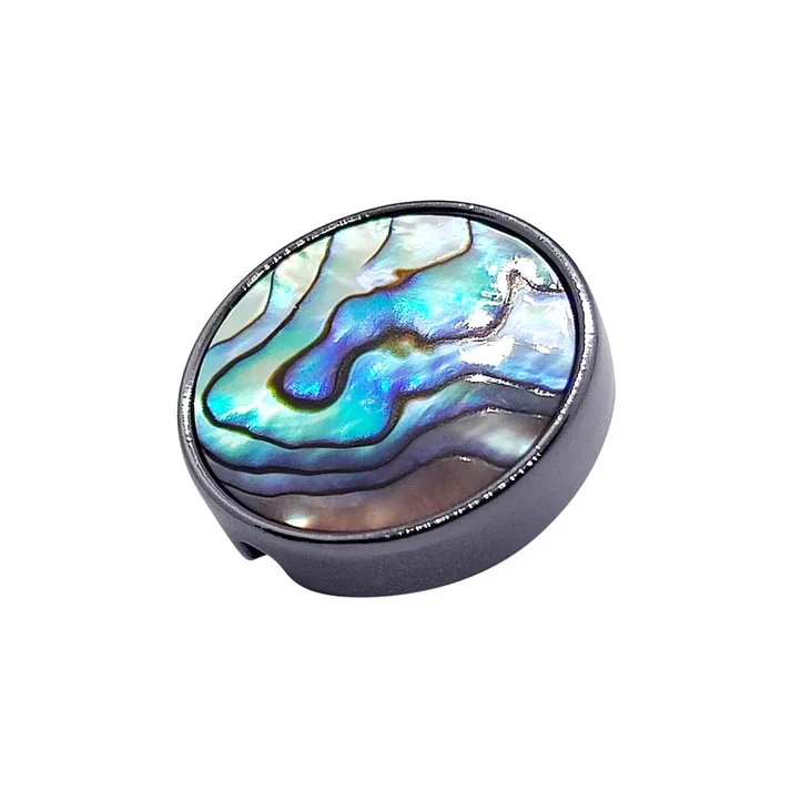 Bouton 21 mm Abalone brute