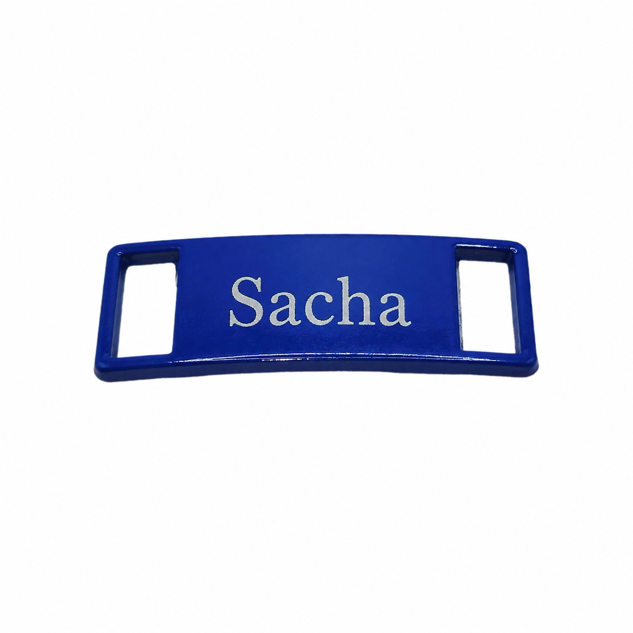Boucles de lacets bleues - avec gravure laser