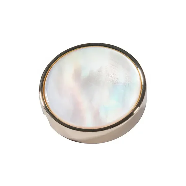 Bouton 21 mm Nacre blanche
