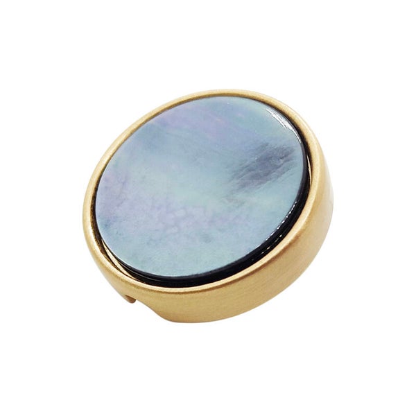 Bouton 21 mm Nacre noire