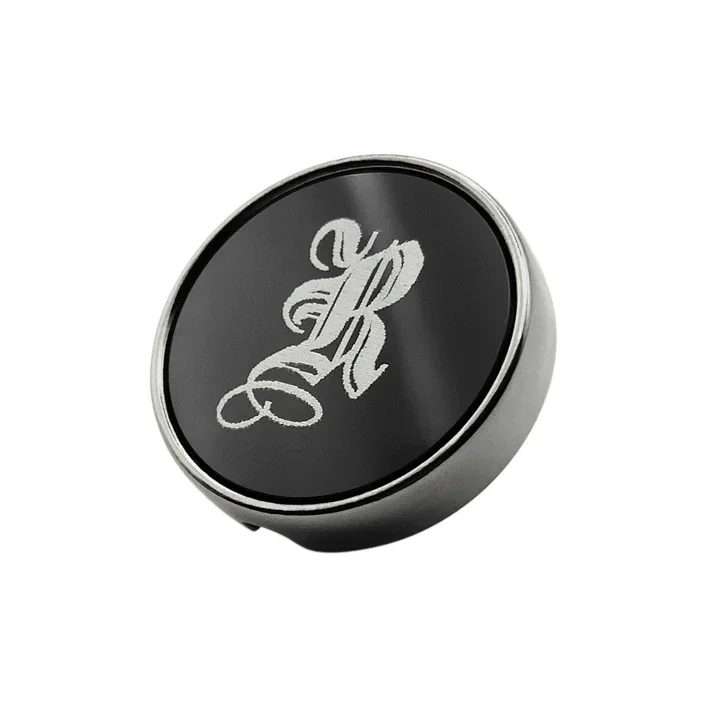 Bouton 21 mm Onyx noir - avec gravure laser