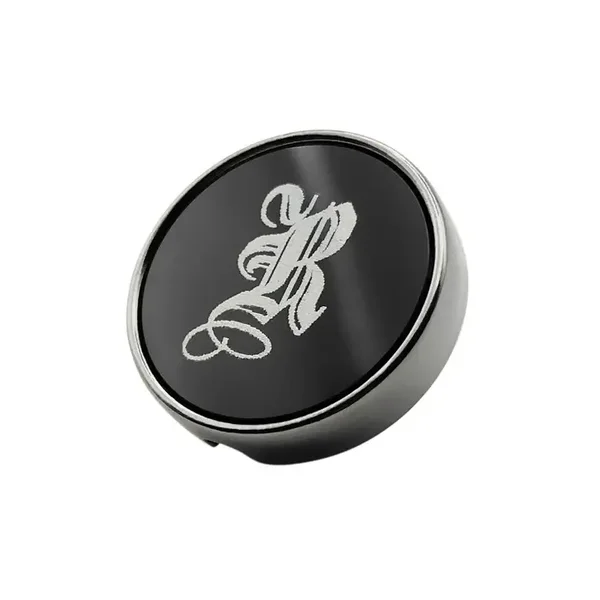 Bouton 21 mm Onyx noir - avec gravure laser