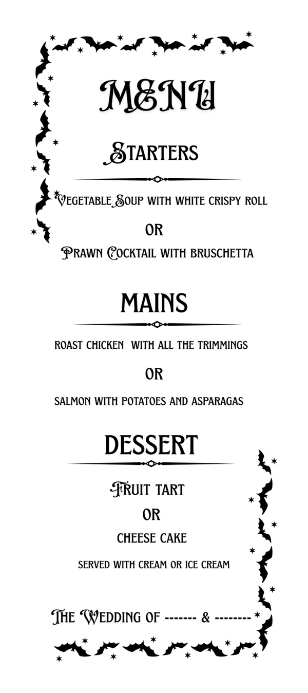 menus
