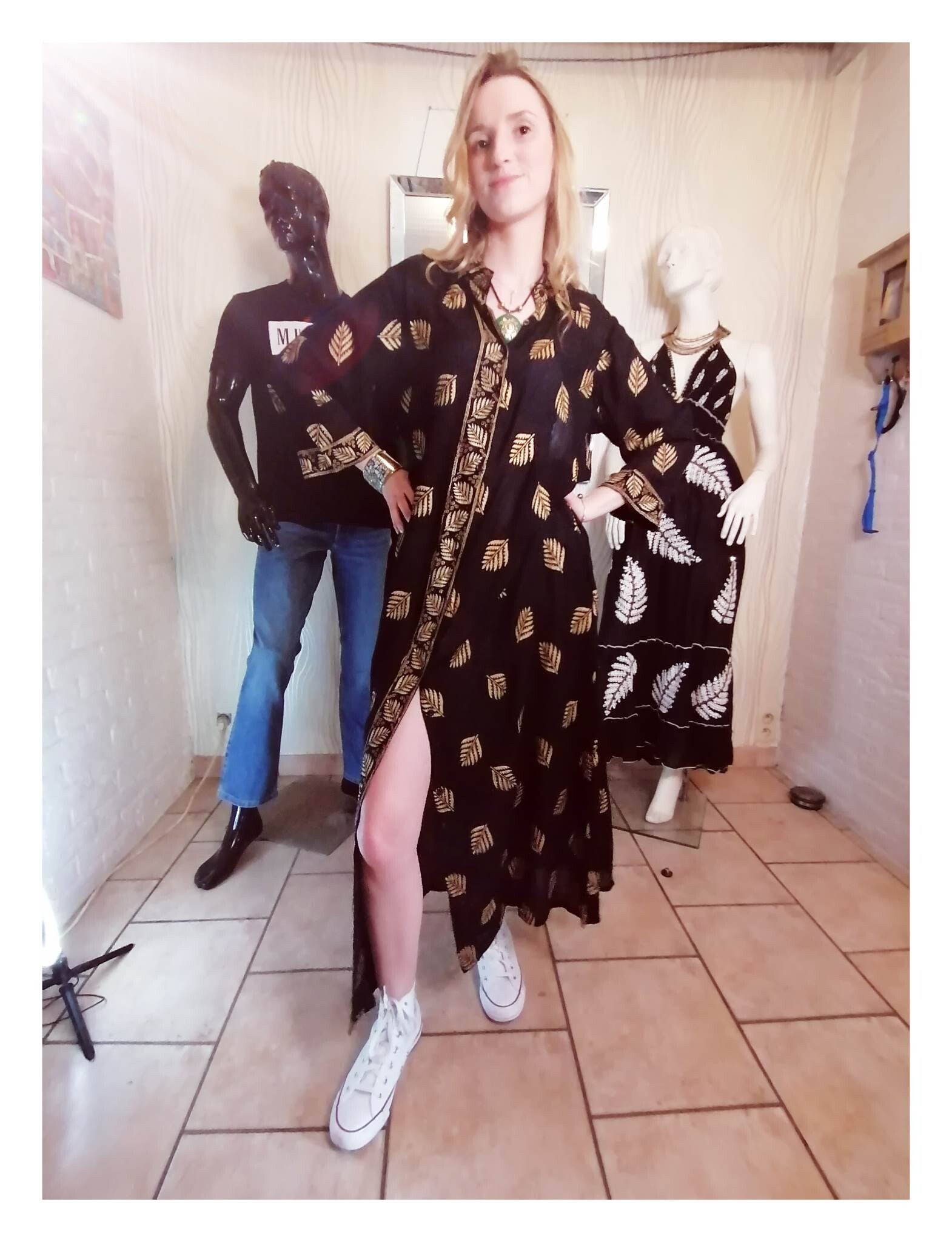 Robe chemise bohochic