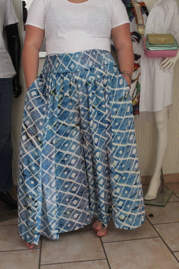 Pantalon style jupe "Losange"