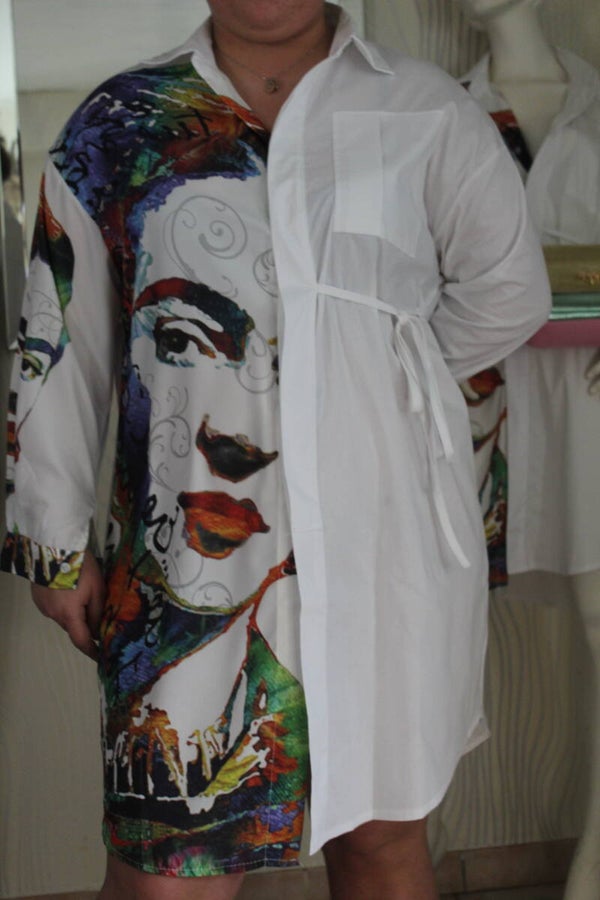 Robe-Chemise "Visage"