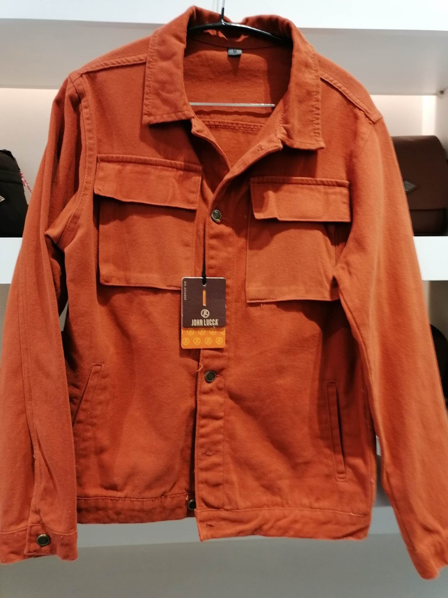 veste jeans rouille