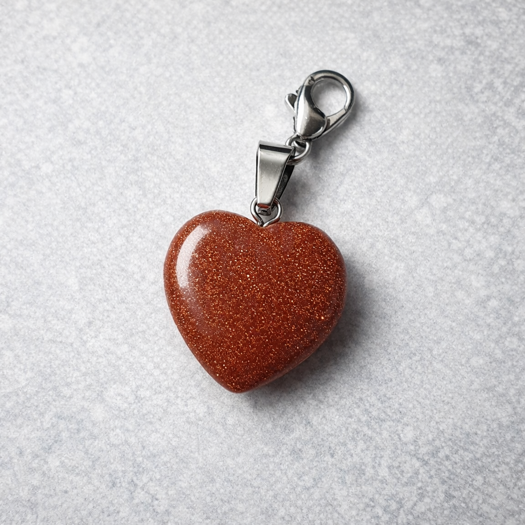 Goldfluss Herz-Anhänger aus Edelstahl – inkl. Schmuckbox