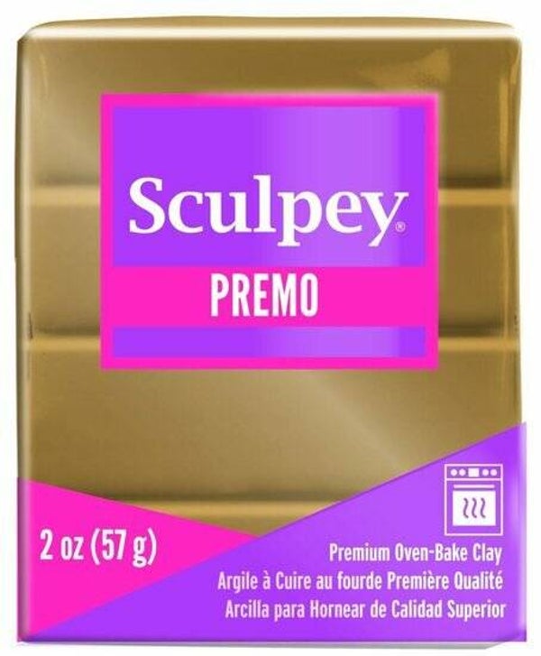 Sculpey Premo - Antique Gold, polymeerklei