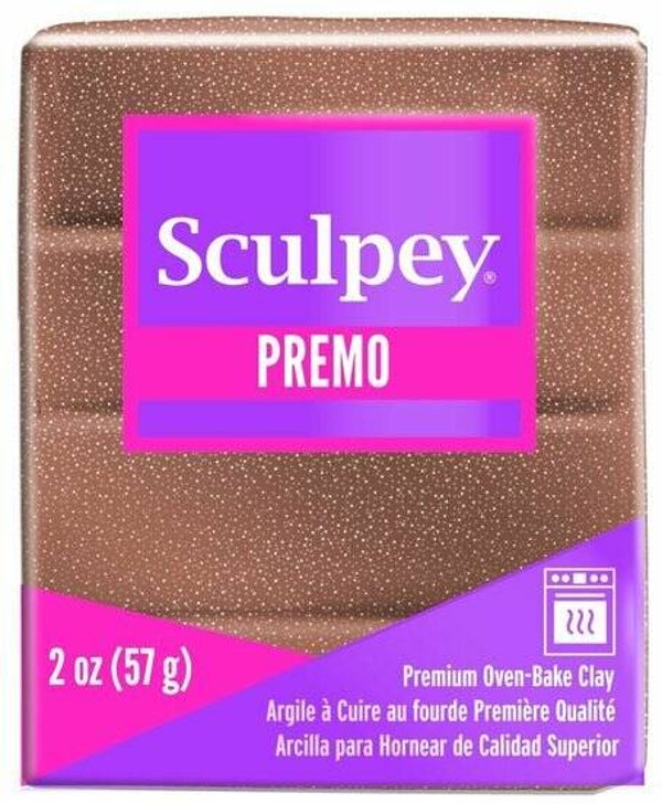 Sculpey Premo - Rose Gold Glitter, polymeerklei