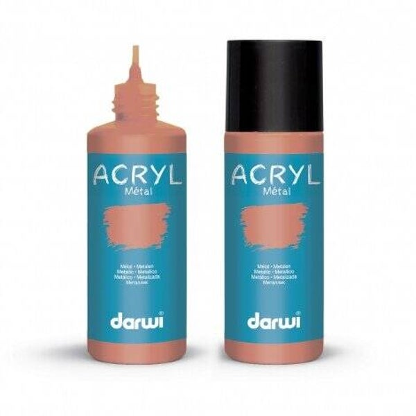 Acrylverf Darwi, Metal 80 ML Copper