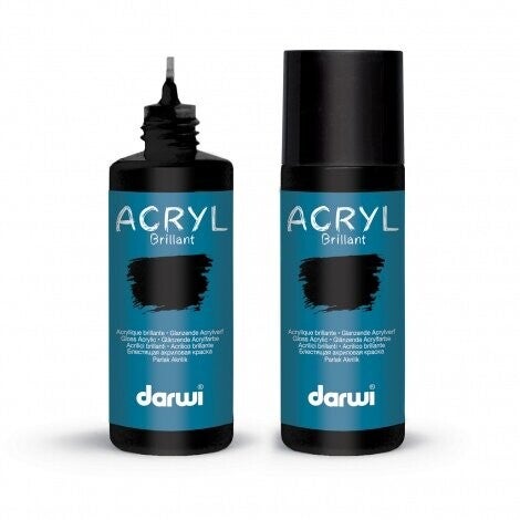 Acrylverf Darwi, Clossy Black 80 ML